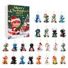 2025 Christmas Dragon Advent Calendar 24-Day Countdown Box with Baby Dragon Ornaments Multifunctional Decoration for Festive Tree Decor