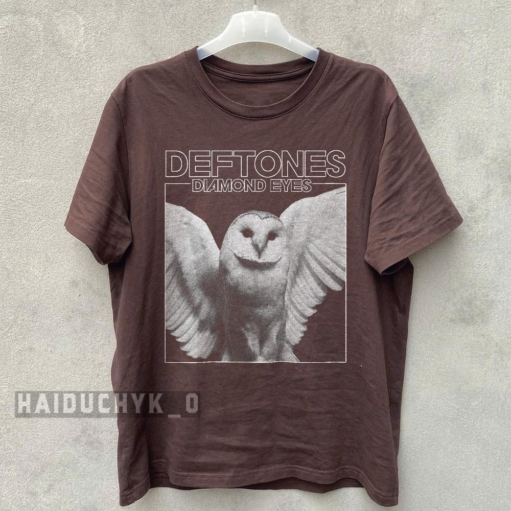 Deftones Diamon Eyes Ретро Унисекс Коричневая Футболка Размер S-5XL Унисекс Футболка S