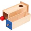 Montessori Early Education Toy Set: Round Ball Coin Box, Object Permanence Drawer & Textile Drum for Toddlers 0-3 Years