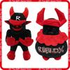 Roblox Forsaken Guest 666 Plush Toy Black Red Horned Soft Stuffed Game Character Doll Collectible Gift For Roblox Fans