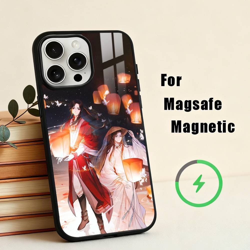 Китайский фильм Благословение Небесных Чиновников Чехол для Телефона Для iPhone17,16,15,14,13,12,11 Plus,С Чехлом для Магнитной Беспроводной Зарядки iPhone14PRO