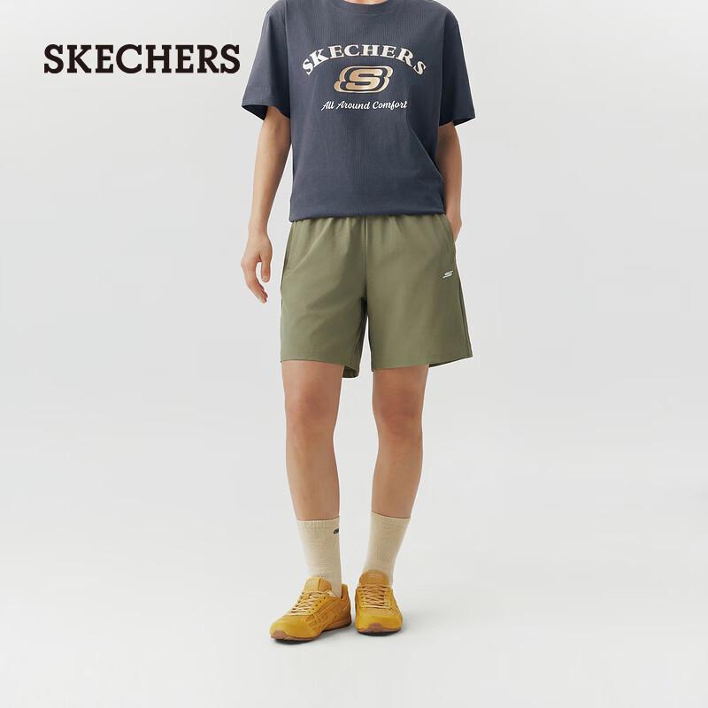 Skechers Women s Moisture-Wicking Fitness Woven Shorts P226W194 XL 80