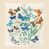 Tapestry Boho Style Butterflies Plant Wall Blanket Living Room Decoration Fabric
