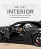 1:24 Hellcat Challenger Alloy Sports Car Model with Sound, Light, Pull-Back, and Openable Doors.