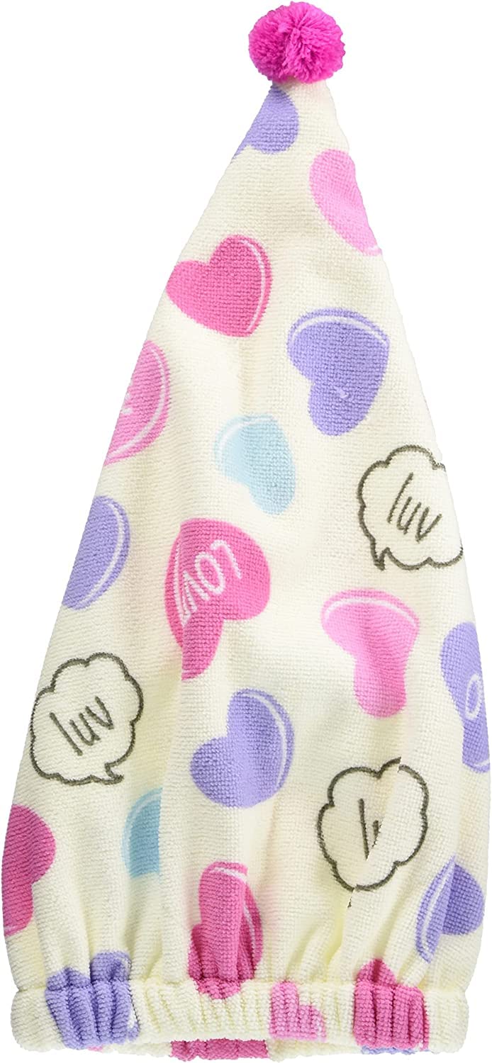 

Шапочка-полотенце Marushin Step Heart для идеальной сушки волос, впитывающая и подходящая для девочек, а также для плавания, и продукт 0625015300 Дети,