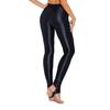 Womens Plus Size Glossy Stirrup Leggings High Waist Elastic Waist Tummy Control Gym Yoga Workout Pants