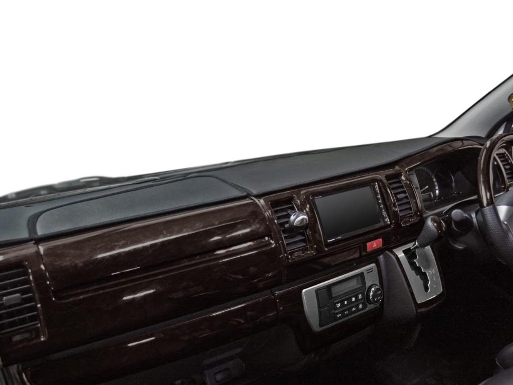 Armaturenbrett Mattschwarzes Leder für Toyota Hiace Regius Ace 200er Serie Standard TRISTAR'S (1. bis 8. Generation, Körper)