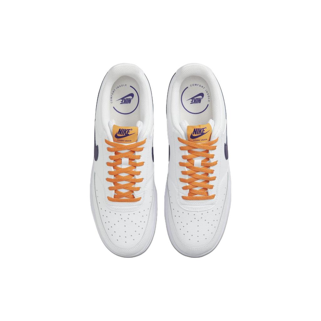 Nike Court Vision Low White Electro Purple Men Sneakers Light-Curry DM1187-103