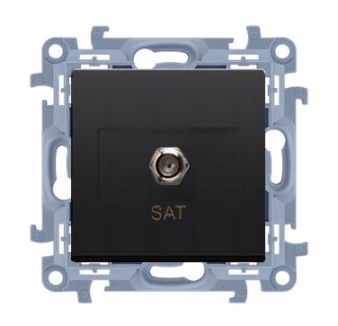 F-Type Antenna Socket Simon 10 Casf1.01/49 Black