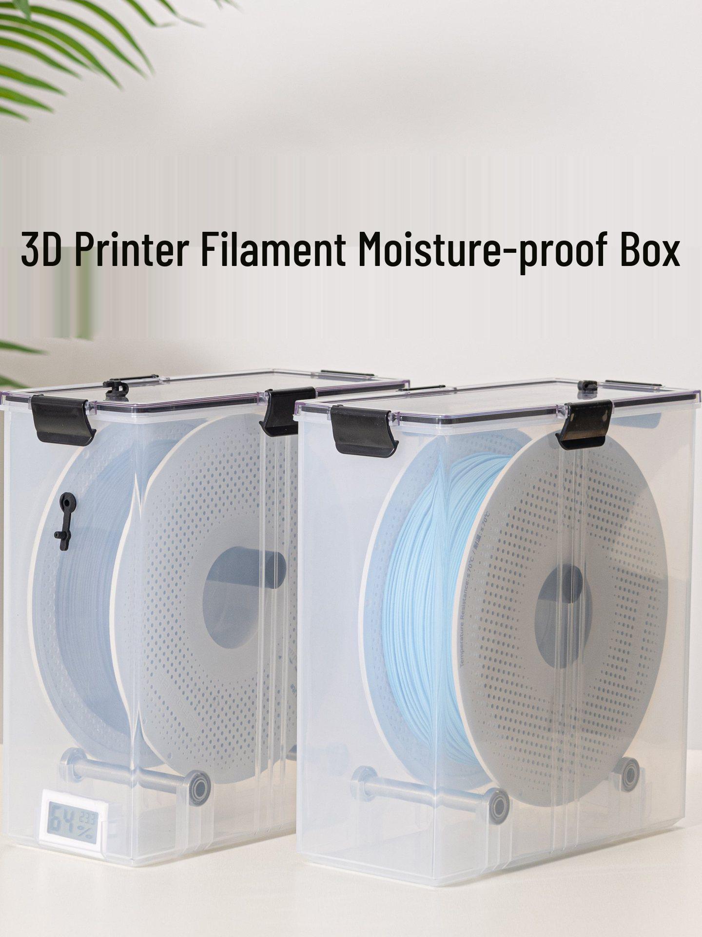 

TPU 3D Printer Filament, 1kg Dried & Sealed, Moisture-Proof Storage for PLA, ABS, PETG, Nylon Sealed Box with Accessories and 1 Pneumatic Nozzle
