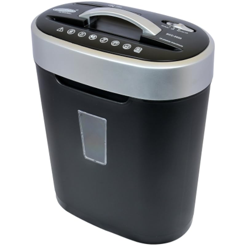 Bambalio (Bcc-2000) 8 Sheets Cross Cut Credit Card And Paper Shredder With 12 Liter Waste Basket Capacity