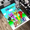 Custom Name Sprunki Love Living Room Non-Slip Area Rug Soft Carpet for Bedroom Kids Playroom Sofa Office Home Decor Doormat