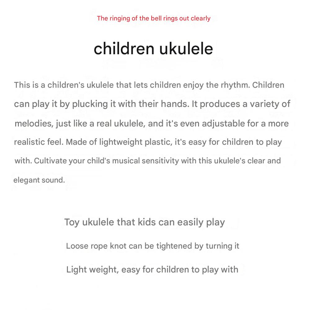 Dziecięce ukulele