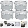 Operitacx 4Pcs Paper Clip Holders Mesh Paper Clip Holder Paperclip Dispenser Paper Clip Organizer Binder Clip Bobby Pin Hair Clip Holder for Desk