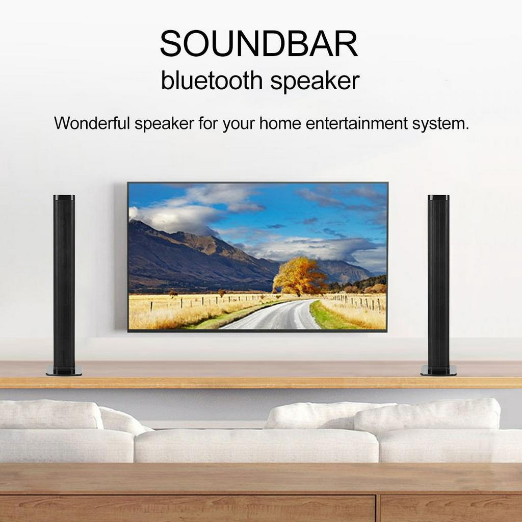 40W 5.0 Ses Çubuğu Siyah Ayrılabilir Bluetooth Hoparlör Süper Bas Ev Sinema Sistemi TV PC İçin ABD Fişli