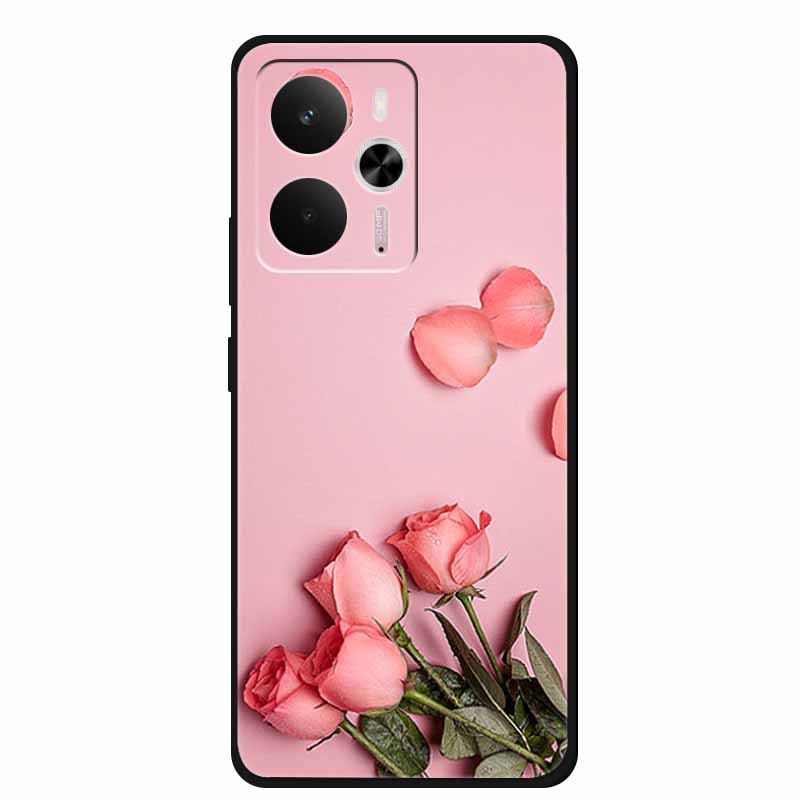 For Realme 14 Case Realme14 5G RMX5070 Phone Shell Soft Silicone Back Cover For Realme 14 Global Black TPU Funda Cute Capa Coque