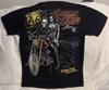 SKELETON SEXY WOMAN MOTORCYCLE BIKER AMERICAN LEGEND ROUTE 66 MOON T-shirt