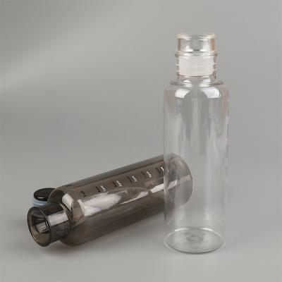 Transparent With Time Scale Water Bottle Creative Large Capacity Drink Cup
