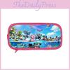 Stitch And Angel Cartoon Print Student Double Layer Stationery Storage Bag For Kids And School Use
