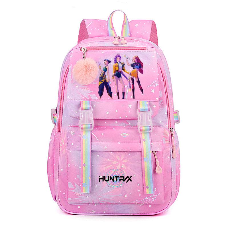 KPop Demon Hunters Backpack for Female College Students High School Girls Middle School Girls Versatile Suitable Daily Outdoor