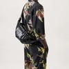 Lemaire Croissant Cotton Crossbody Bags Medium Unisex Black BG0001-LF1073-999