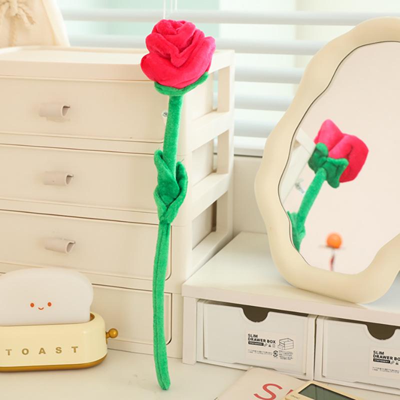 Yilu Shenghua Rose Plush Fabric Bouquet: Simulated Flower Arrangement Prop & Curtain Tieback, Ideal for Wedding Gifts.