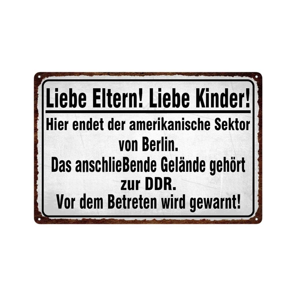 Germany HALT STÓJ Achtung Metal Sign German Warning Signs Hazardous Area Placards Vintage Plaque Plate Wall Decorative