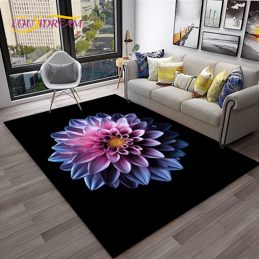 Daisy Nordic Sun Flowers  Carpet Rug for Home Living Room Bedroom Sofa Doormat Decor,kids Play Area Rug Floor Mat
