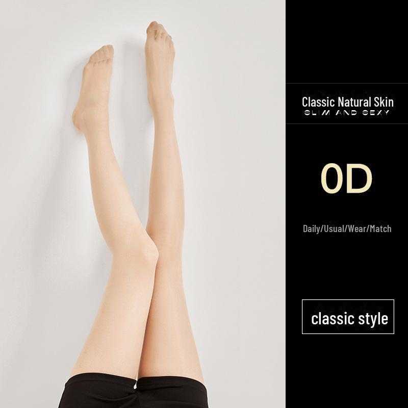 

Женские тонкие колготки телесного цвета - анти-зацепляющие, без свисающего шагового шва, сексуальный оттенок кожи, весна/лето One Size