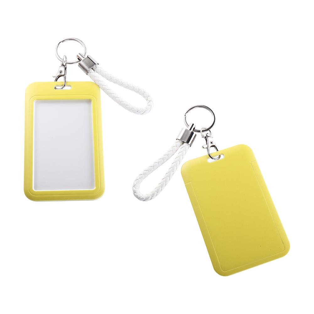 Men School Supplies Work Card Key Chain Business Credit Card ID Card Holders Bus Card Cover Badge Holders ID Card Protective