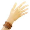 Hermes Appi 3 Bracelet Choker Brown/SilverHardware Leather 11g Unisex Used