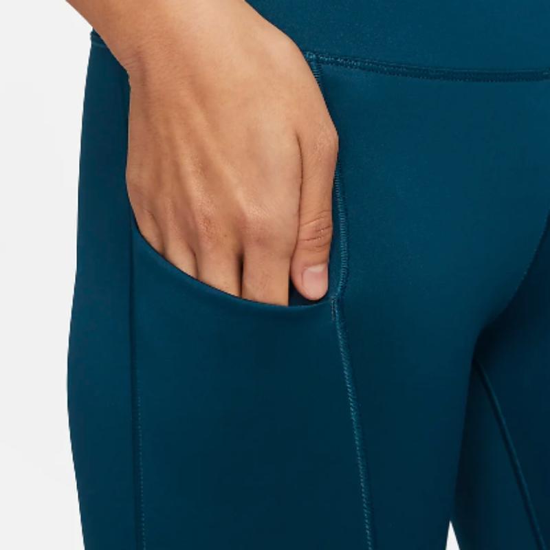 New Nike Nike Go SS23 Athletic Trousers Women's Embroidered Straw Blue DQ5673-460