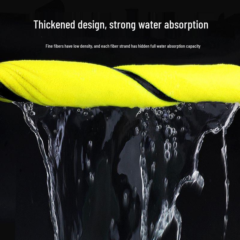 Thick Coral Fleece Double-Sided Car Wash Towel - High-Density, Absorbent Cleaning Cloth