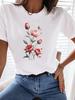 (Asian Size) Tee Top 90s sweet plant trend T Shirt Woman Print Fashion Female Short Sleeve Women Clothing Graphic T-shirts