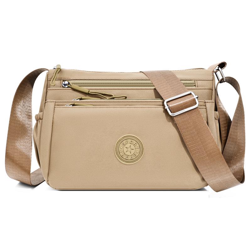 2026 Women's Multi-Pocket Oxford Shoulder Bag: Stylish, Layered, and Simple Crossbody for Casual Commuting