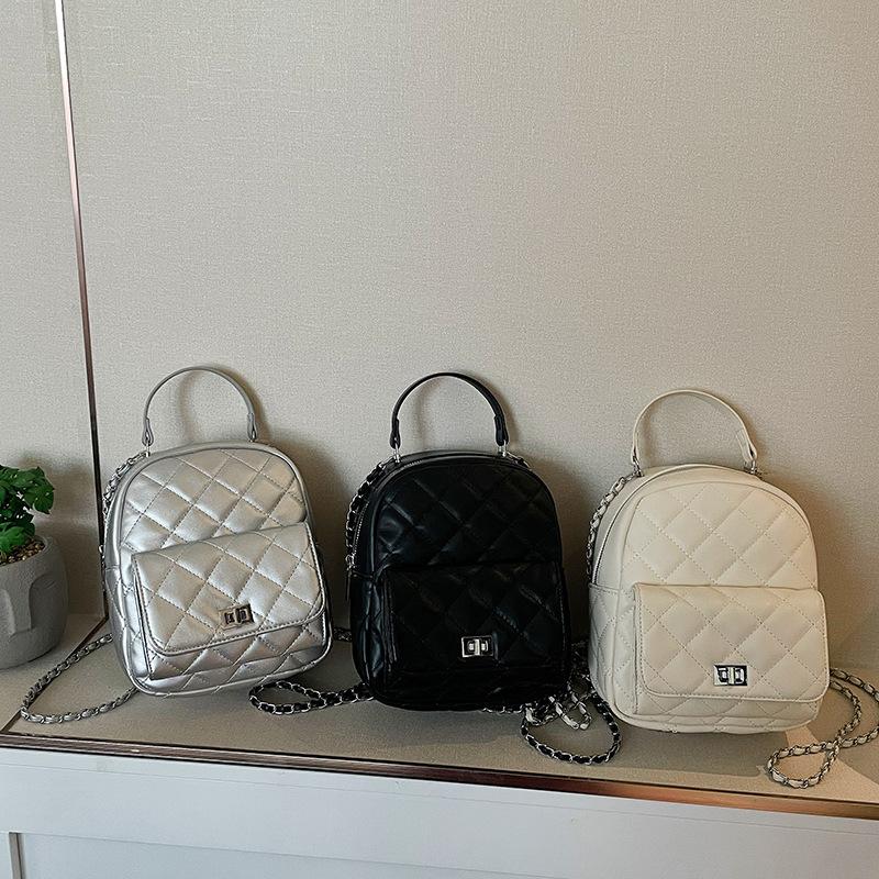 Xiaoxiangfeng Lingge Shoulder Bag for Women Spring New Korean Edition Fashion Simple Student Bag Premium Sense Shoulder Bag