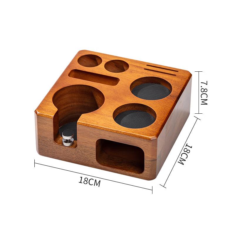 Walnut Wood Coffee Tamping Station