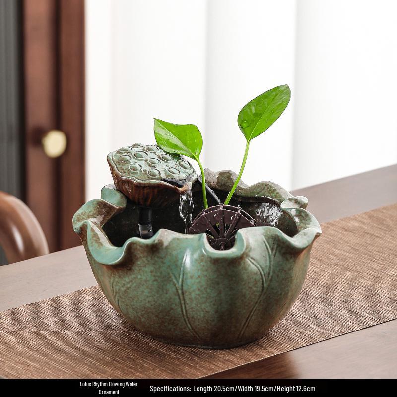 

Desktop Feng Shui Water Wheel Fountain Ornament