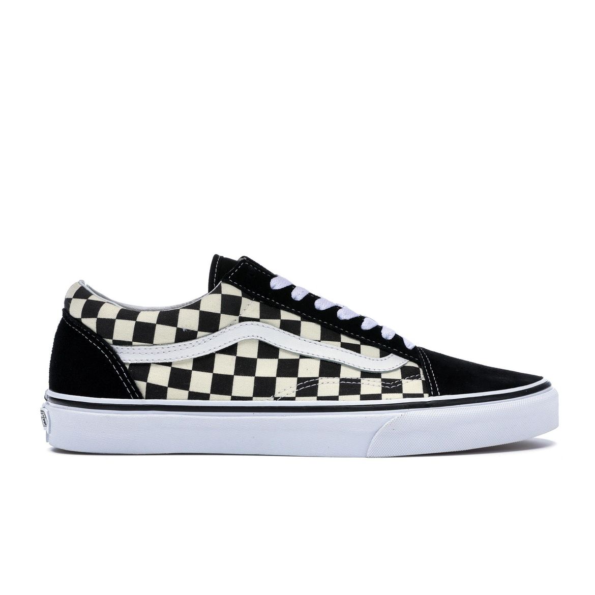 

Черные кроссовки унисекс в шахматную клетку Vans Old Skool Белые VN0A38G1P0S