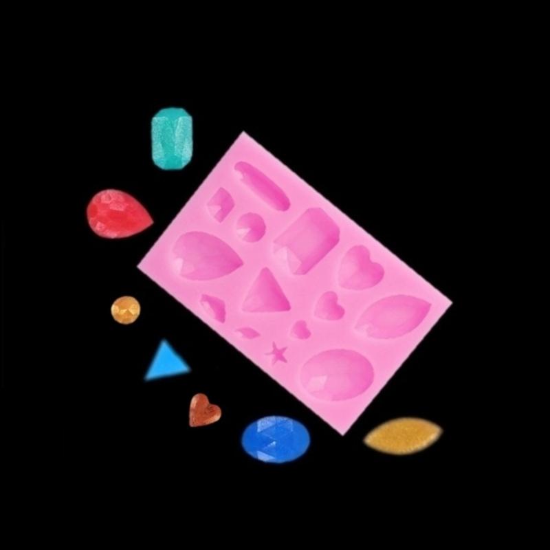 Geometric Gem- Green Bean Cake Chocolate Cake Fondant Mold Diy Baking Manual Mold Food Grade Silicone Fondant Mould