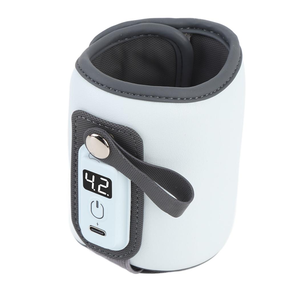 Baby Milchwärmer 5 Einstellbare Temperaturstufen LCD-Anzeige Tragbar Schnellheizend Babyflasche