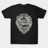 Men Black Print T-shirt Sunken Temple Of The Spinosaurus | Dark Apparel No-Cut Transfer Paper Print Cotton Tshirt
