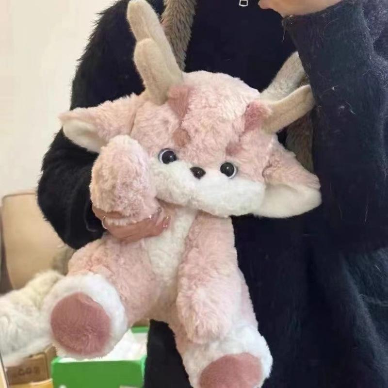 

Маленькая розовая кукла-дракон, подушка для сна, кукла-дракон Пипи, мягкая игрушка, талисман года дракона, игрушки для рыночной палатки 30cm【0.3kg】