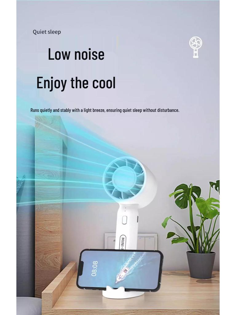 Portable Mini USB Fan: Silent Handheld & Desktop Personal Cooler