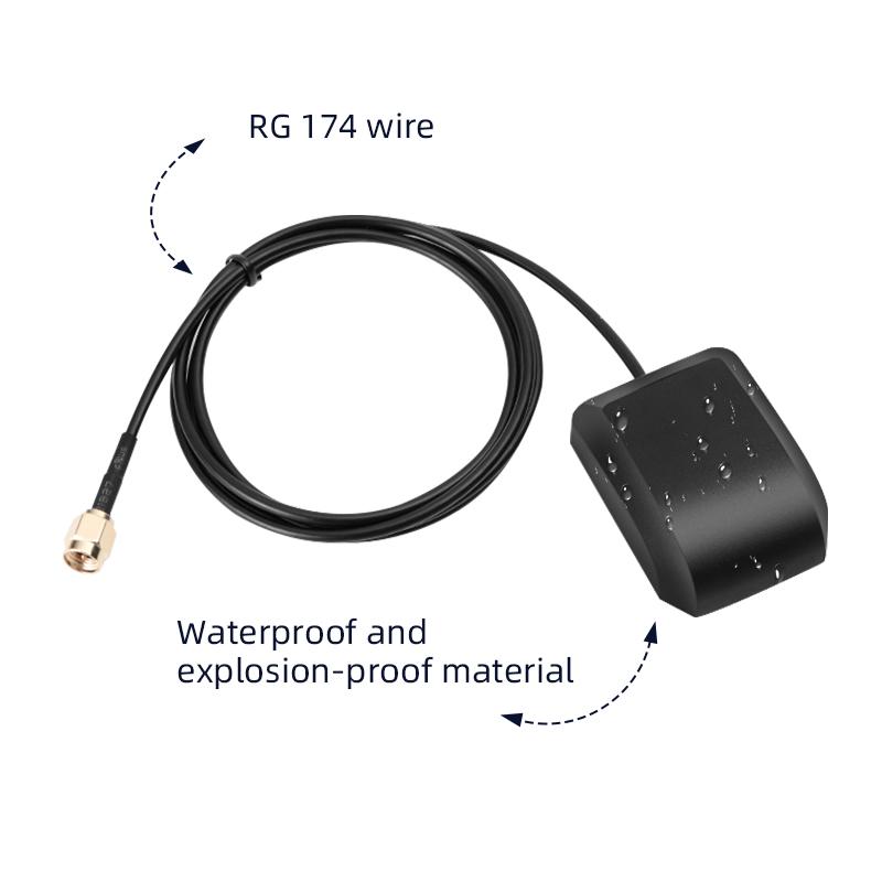 HONGXIN GPS Vehicle Antenna, Single GPS Antenna, Car Tracking Antenna, 1575.42 MHz, Optional SMA or FAKRA Connectors