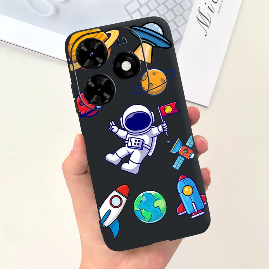 For Tecno Spark GO 2024 Case Spark 20C Spark20 Pop 8 Para Shell Silicone Soft TPU Bumper Cartoon Cool Cute Style Pattern Capas
