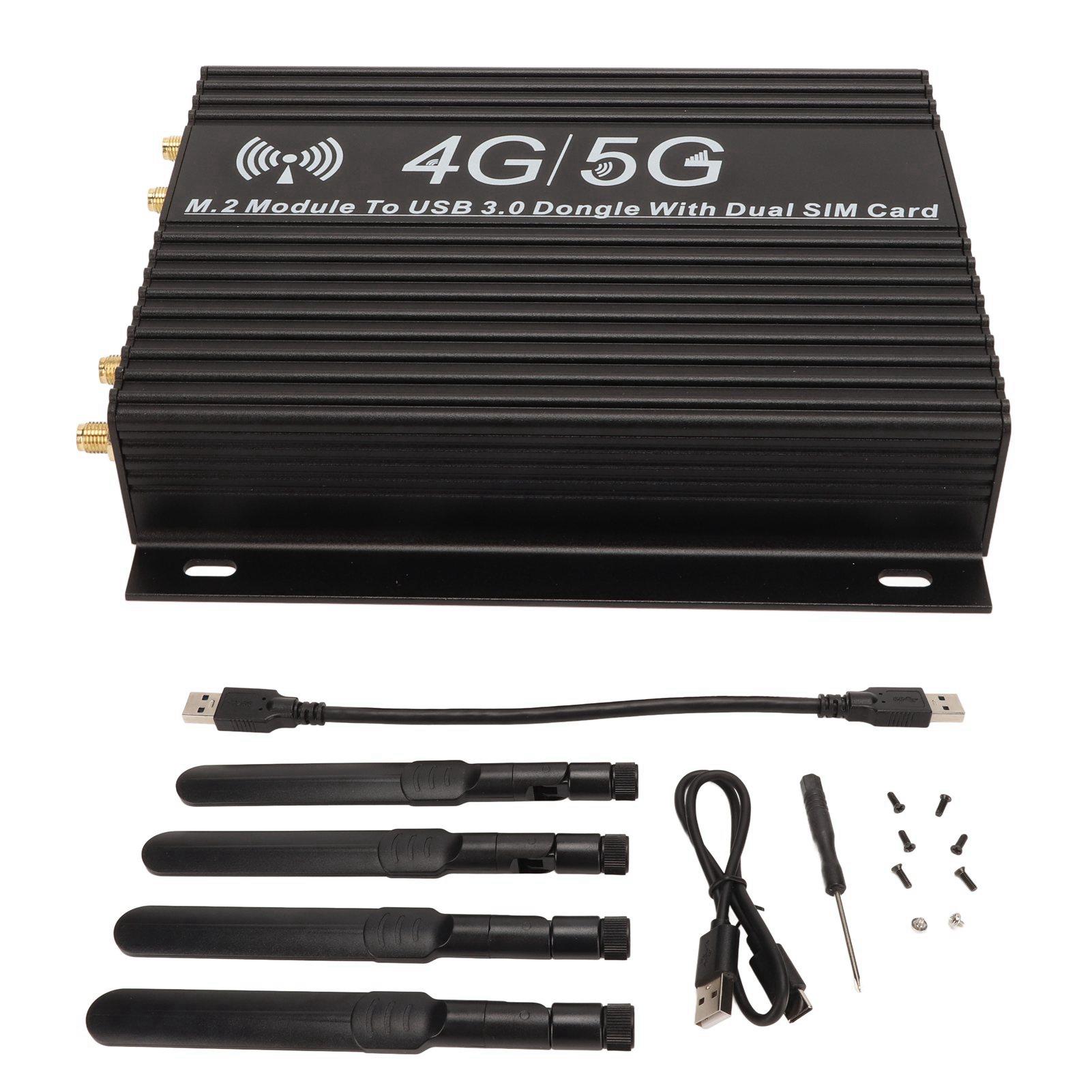 

Модуль NGFF M.2 4G 5G – адаптер USB3.0 із вентилятором охолодження, двома гніздами для SIM-карт, антеною з високим коефіцієнтом посилення