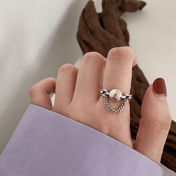 Women's Silver-Plated Retro Korean Style Index Finger Ring