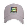 Men Baseball Hat Embroidered Pattern Adjustable Camping Cap Compact Wide Design Outdoor Activity Hat