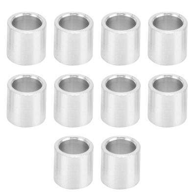 10 Stück Set Aluminiumlegierung Abstandshalter Runde Dichtung Intervall Struktur Stützbeschläge Außendurchmesser 8mm